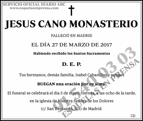 Jesus Cano Monasterio
